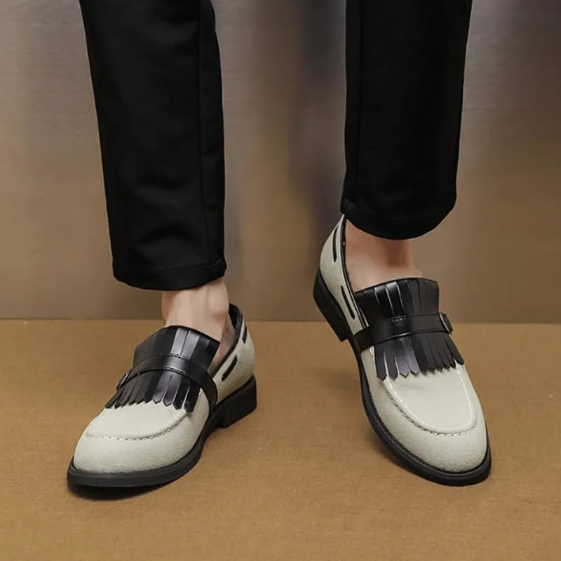 Mens Slip on Loafers Casual Shoes Suede Business Classic Dress Shoes for Men Office Classic Business Party Shoes