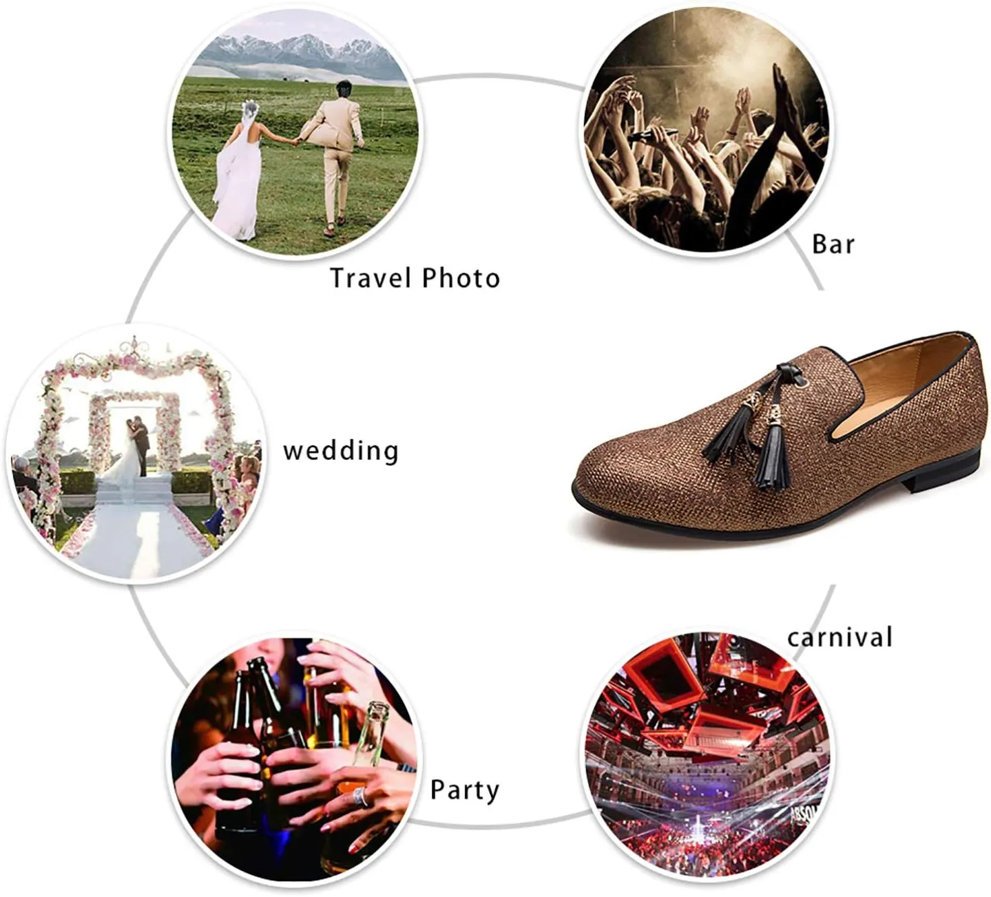 Men's Vintage Velvet Embroidery Noble Loafer Shoes Slip-on Loafer Smoking Slipper Tassel Loafer