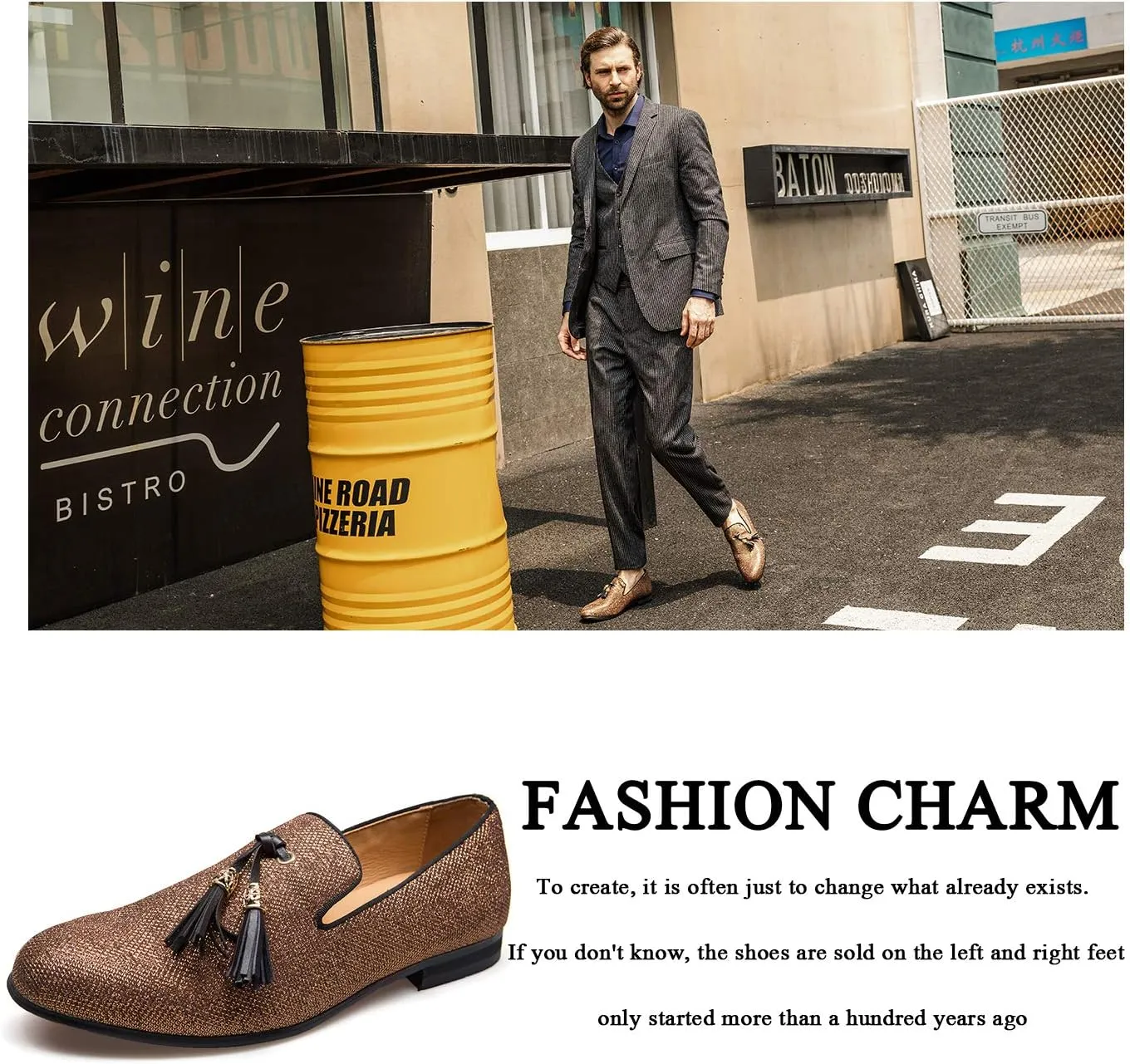 Men's Vintage Velvet Embroidery Noble Loafer Shoes Slip-on Loafer Smoking Slipper Tassel Loafer