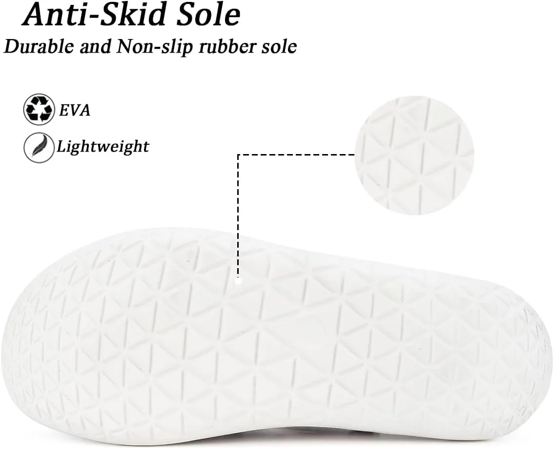 Men's Women's Clogs Garden Shoes Slip On Sandals Breathable Summer Orthotic Walking Slippers with Plantar Fasciitis Soles