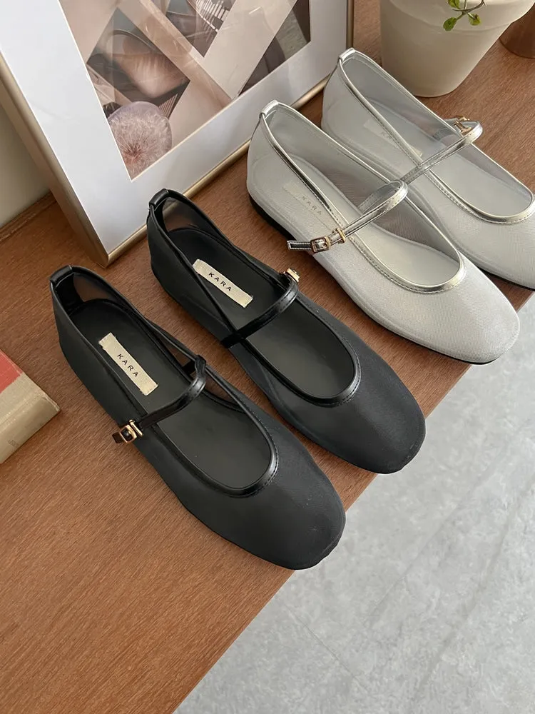 Mesh Flat Shoes
