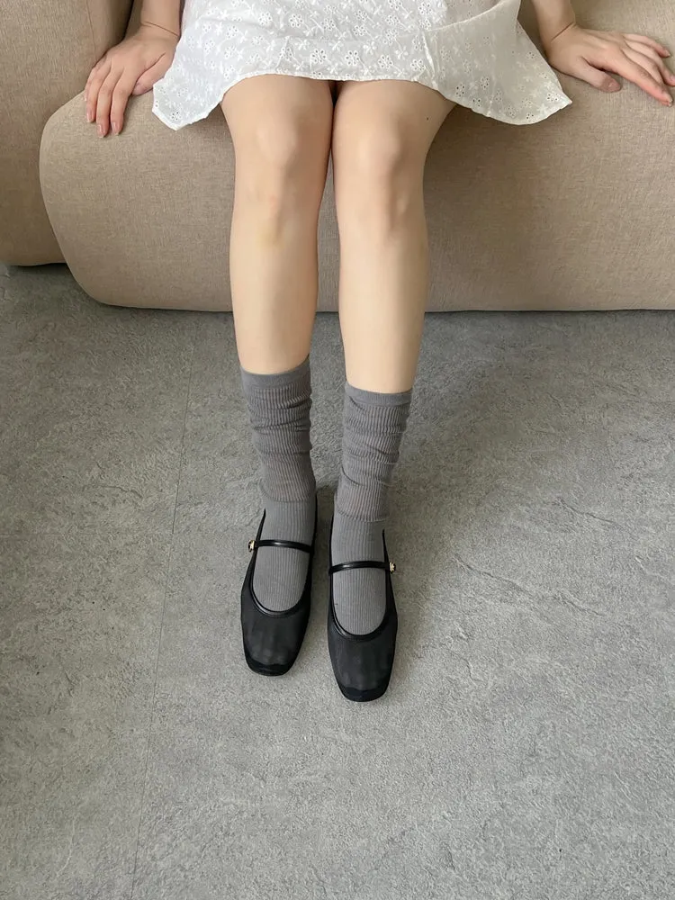 Mesh Flat Shoes
