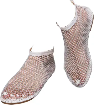 Mesh Flats for Women - Ultra Comfortable Shiny Gem Mesh Flats - Sparkle Shoes Sandals