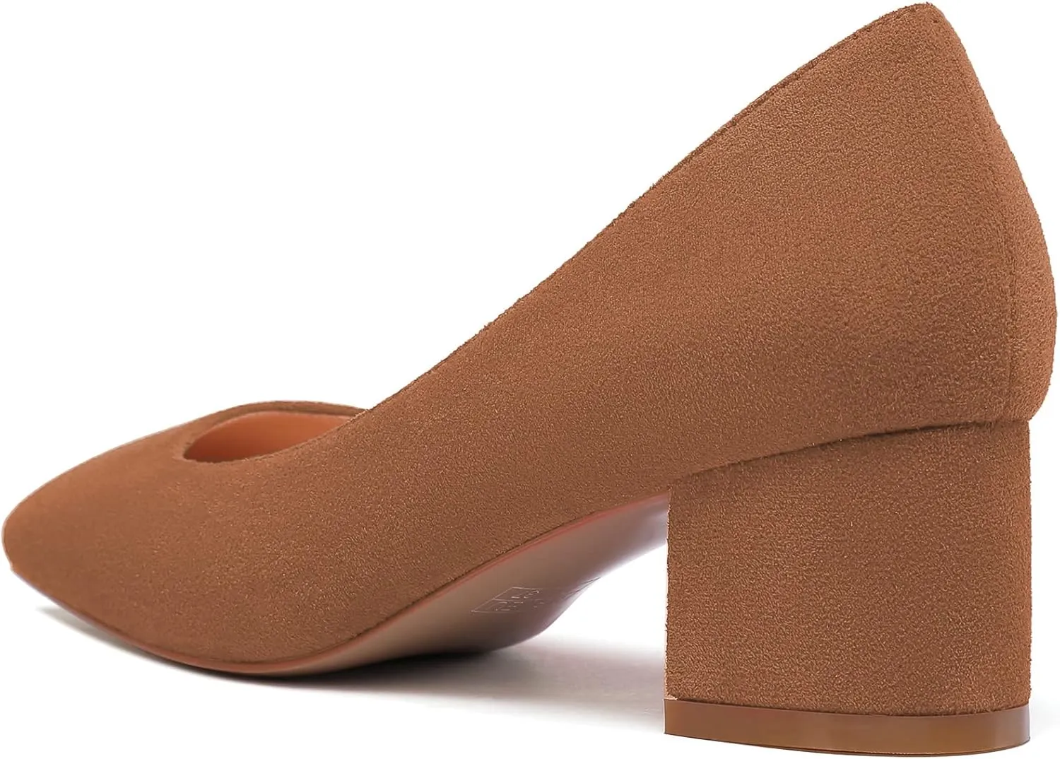 Mettesally Women's Block Heel Pumps Square Toe Middle Heels Comfort Walking Party Club Elegant Dress Shoes