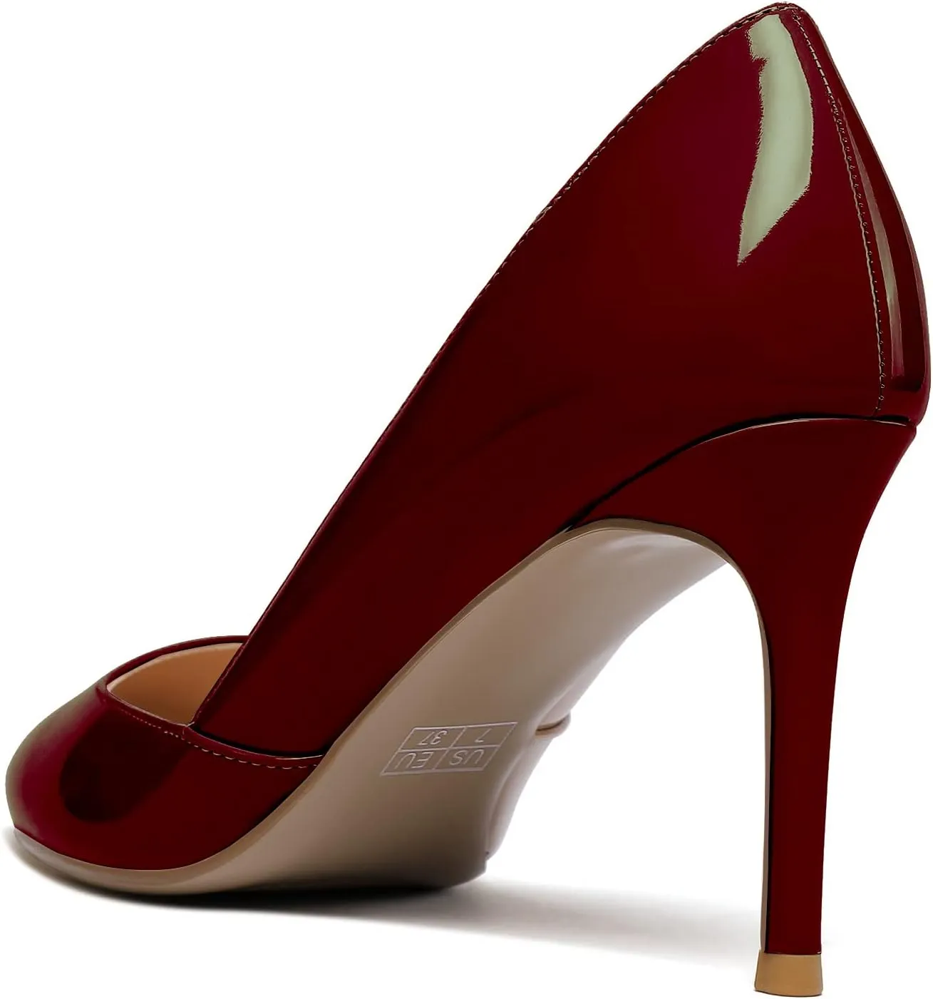 Mettesally Womens Elegant Pointy Toe High Heels Pumps D'Orsay Slip On Stilettos Heeled Party Dress Shoes