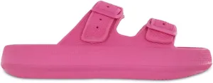 MIA Women's Libbie Dual-Buckle EVA Rubber Cushion Sandal – Waterproof, Non-Slip, Lightweight Comfort