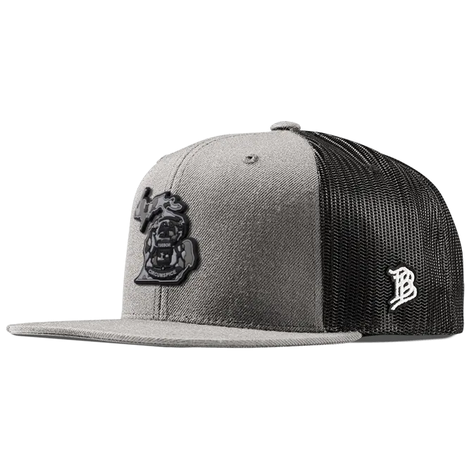 Michigan Camo Flat Trucker