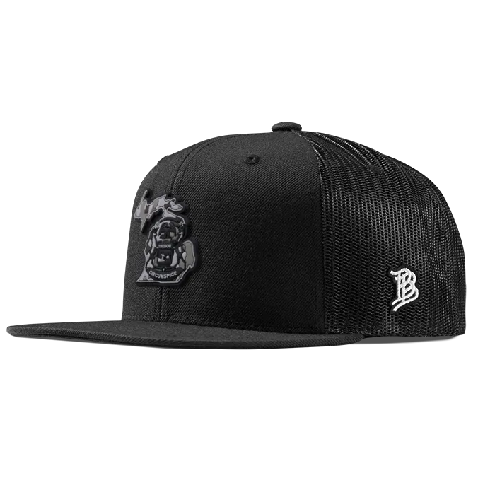 Michigan Camo Flat Trucker