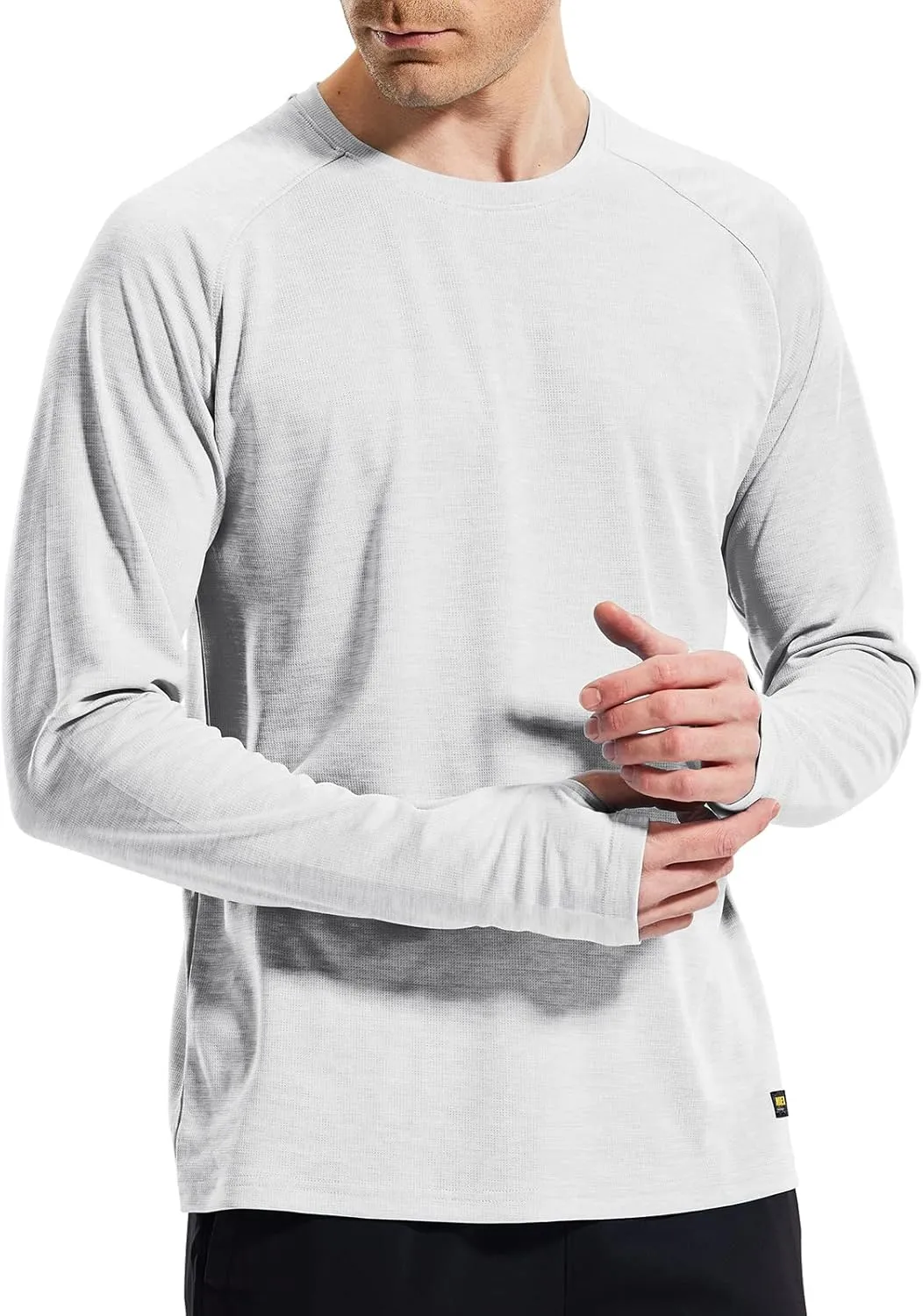 MIER Men's UPF 50  Sun Shirts Quick Dry Long Sleeve UV Shirts Lightweight Rash Guard Swim T-Shirts Hiking Running
