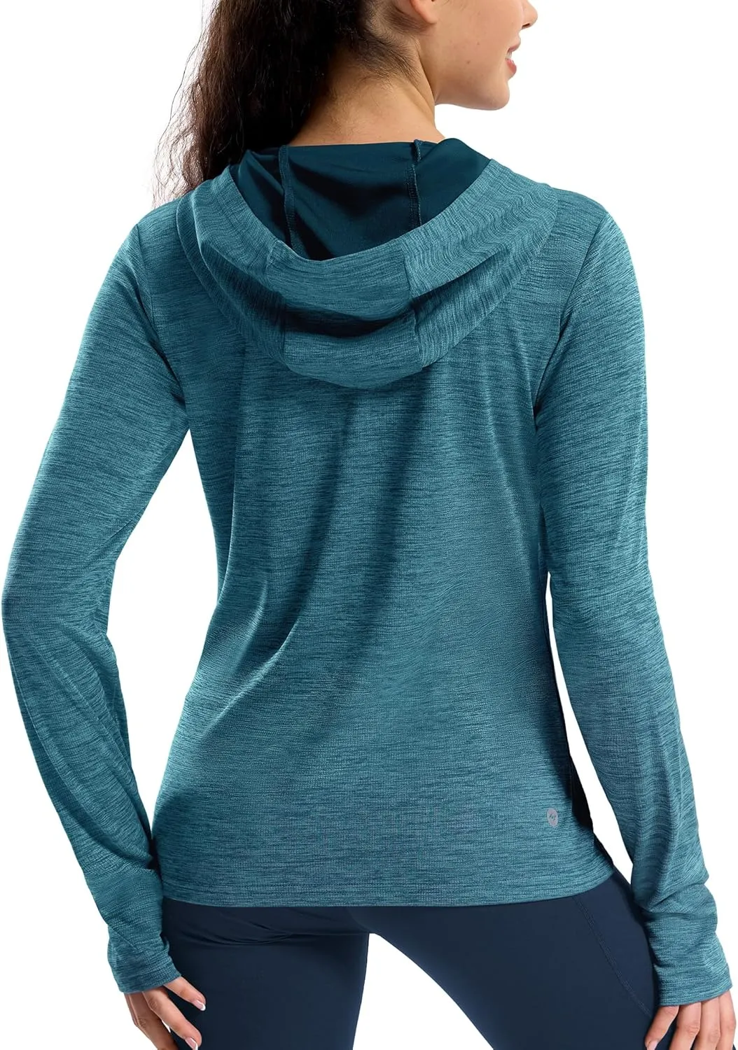 MIER Women's Long Sleeve Workout Shirts Sun Protection Hoodie UPF 50  UV Shirt for Fishing Hiking Running, Lightweight