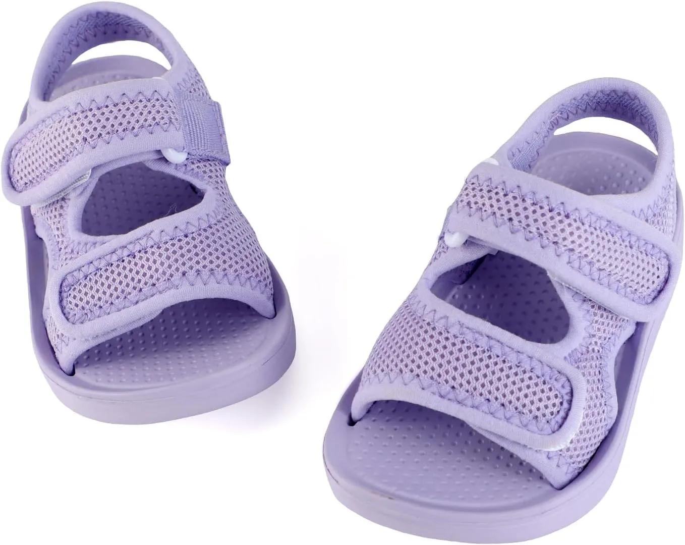 MK MATT KEELY Unisex Kids Summer Slide Sandals Baby Comfort Anti-Slip Open Toe Adjustable Walking Beach Shower Shoes for Boys Girls