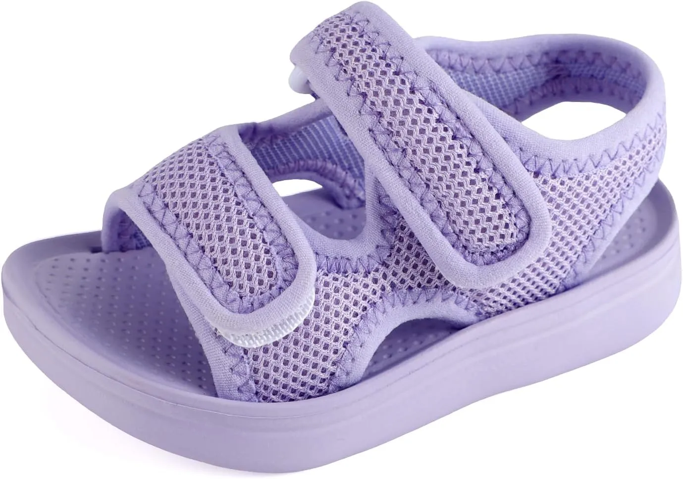 MK MATT KEELY Unisex Kids Summer Slide Sandals Baby Comfort Anti-Slip Open Toe Adjustable Walking Beach Shower Shoes for Boys Girls