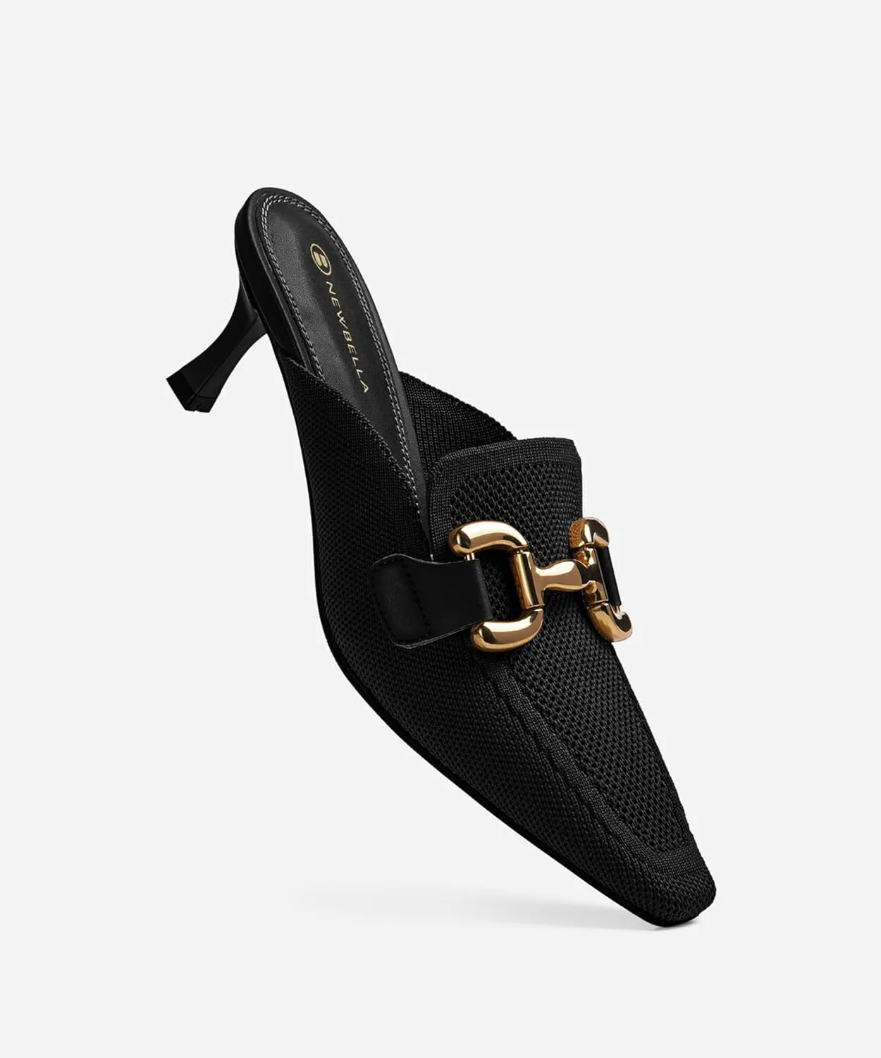 Mousse FIT Women's Elegant Square Toe Heeled Mules