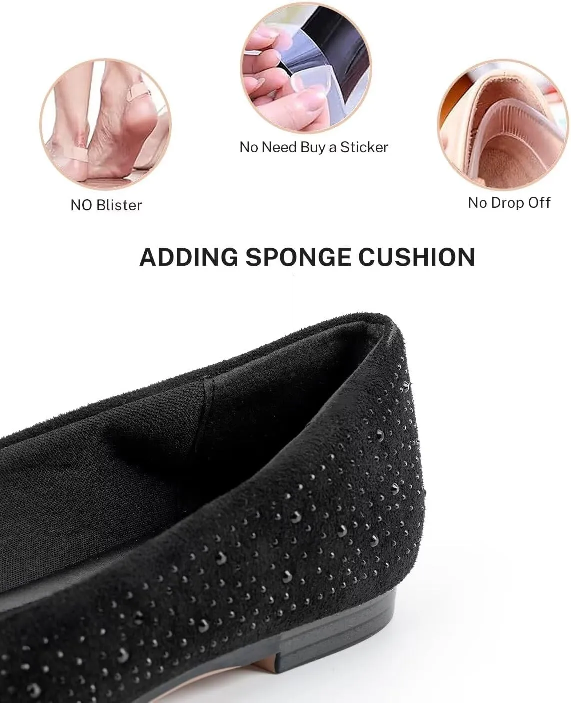 MUSSHOE Flat Shoes Women Comfortable Slip on Women's Flats
