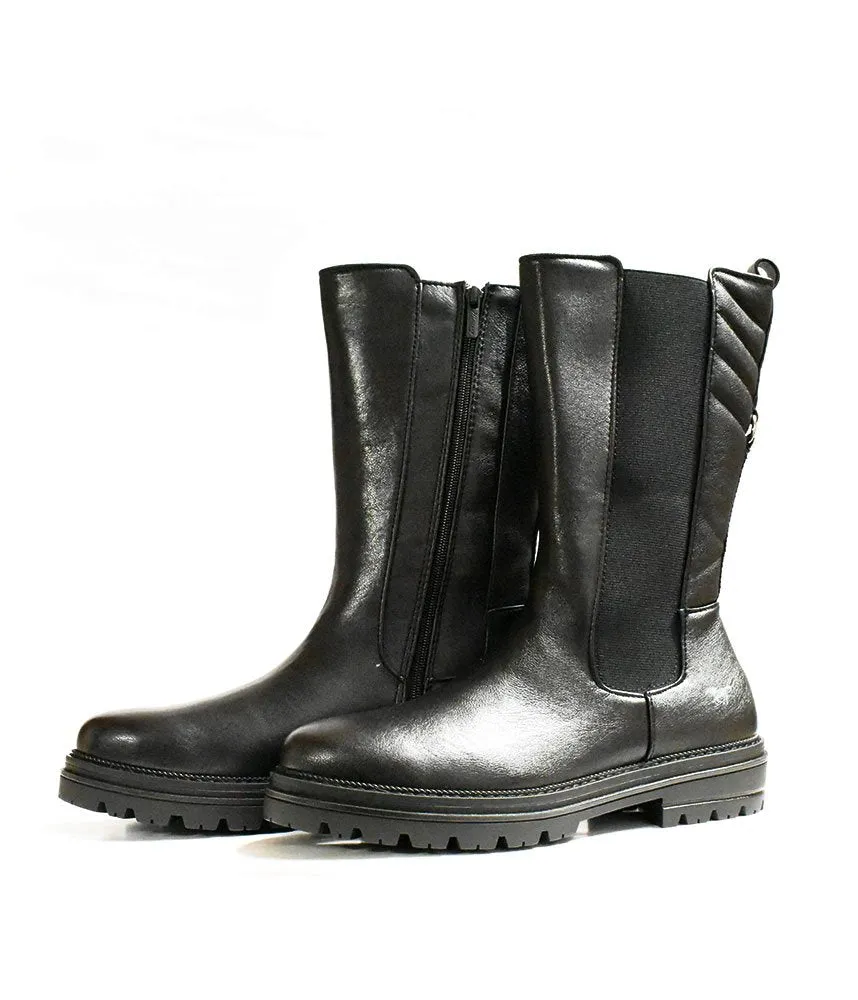 Mustang On Trend Black Midi Boots