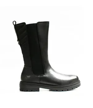 Mustang On Trend Black Midi Boots