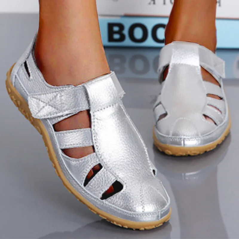 Nanccy Comfortable Soft Sole Velcro Casual Shoes