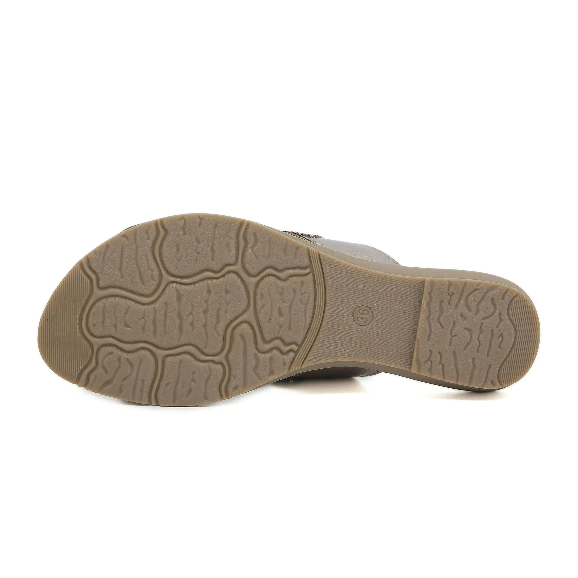 Nanccy Flat Bottom Water Diamond Comfortable Sandals