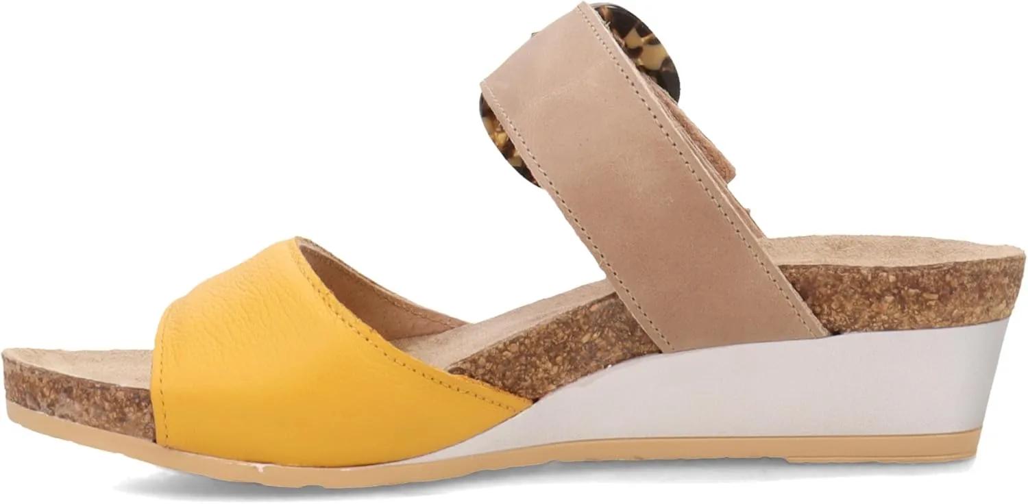NAOT Footwear Kingdom Women’s Wedge Sandal with Buckle, Cork Footbed, and Arch Support - Adjustable Three-Strap Sandal With Backstrap - Comfort and Support – Lightweight and Perfect for Travel