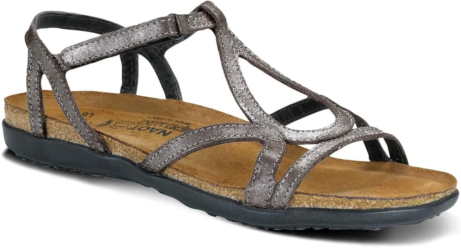 NAOT Footwear Women’s Dorith Sandal with Cork Footbed and Arch Support Footbed - Adjustable Sandal With Backstrap - Comfort and Support – Lightweight and Perfect for Travel - Narrow to Medium Fit