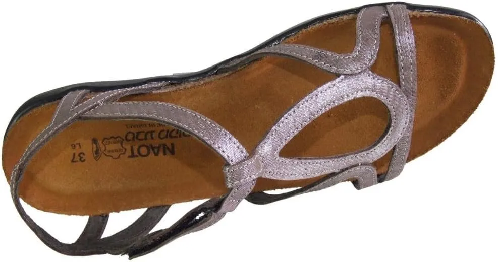 NAOT Footwear Women’s Dorith Sandal with Cork Footbed and Arch Support Footbed - Adjustable Sandal With Backstrap - Comfort and Support – Lightweight and Perfect for Travel - Narrow to Medium Fit