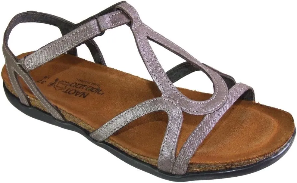 NAOT Footwear Women’s Dorith Sandal with Cork Footbed and Arch Support Footbed - Adjustable Sandal With Backstrap - Comfort and Support – Lightweight and Perfect for Travel - Narrow to Medium Fit