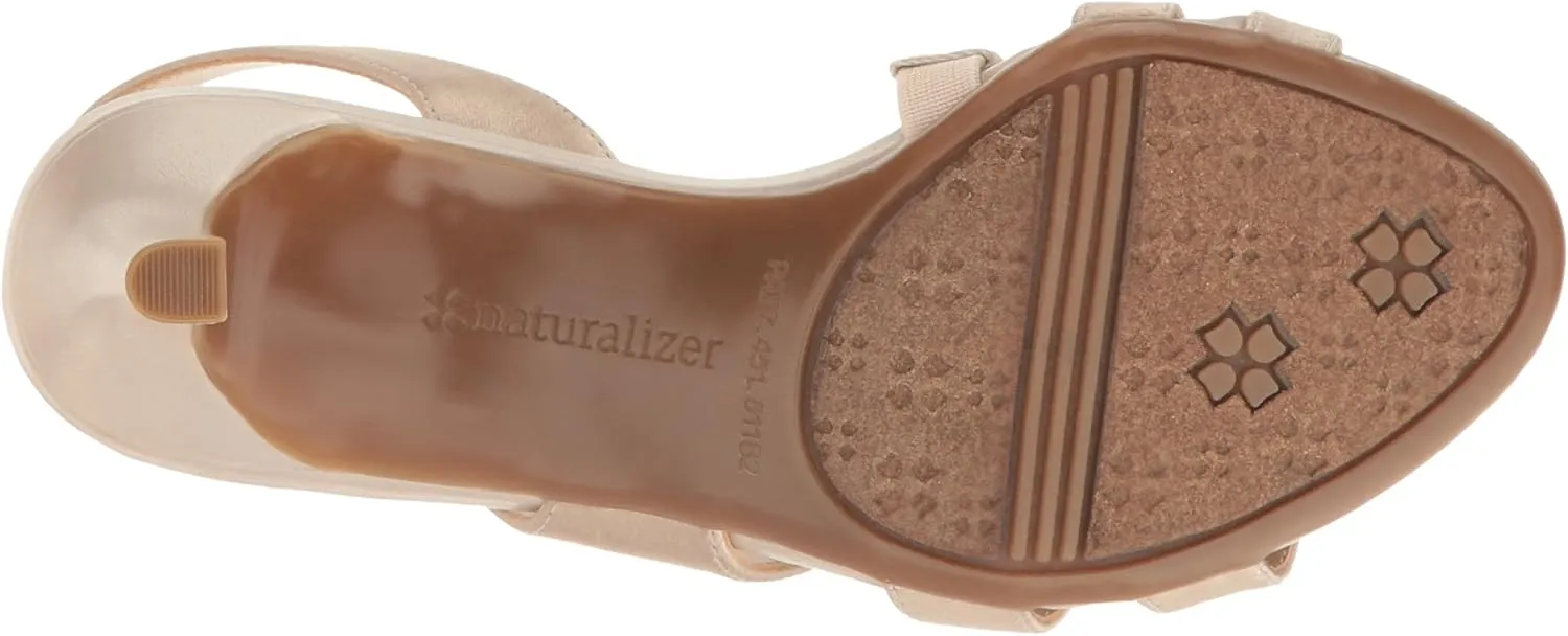 Naturalizer Women's Taimi Strappy Mid Heel Slingback Dress Sandal