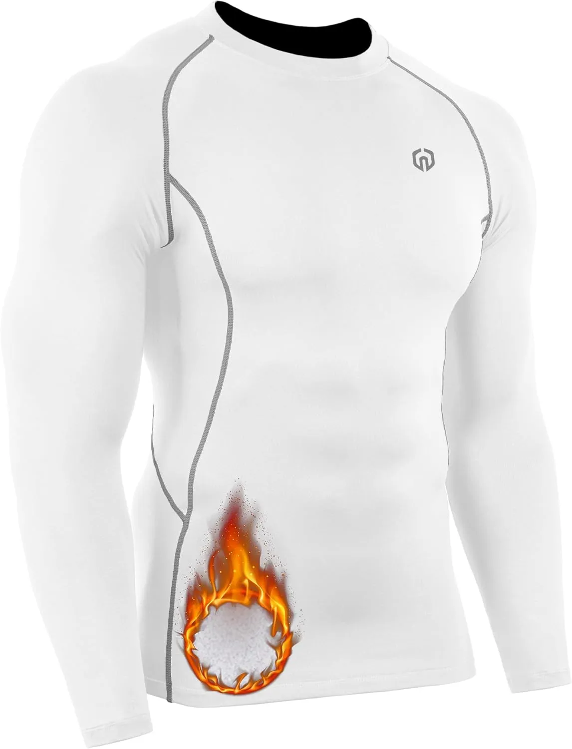 NELEUS Men's 3 Pack Dry Fit Long Sleeve Compression Shirts Workout Running Shirts