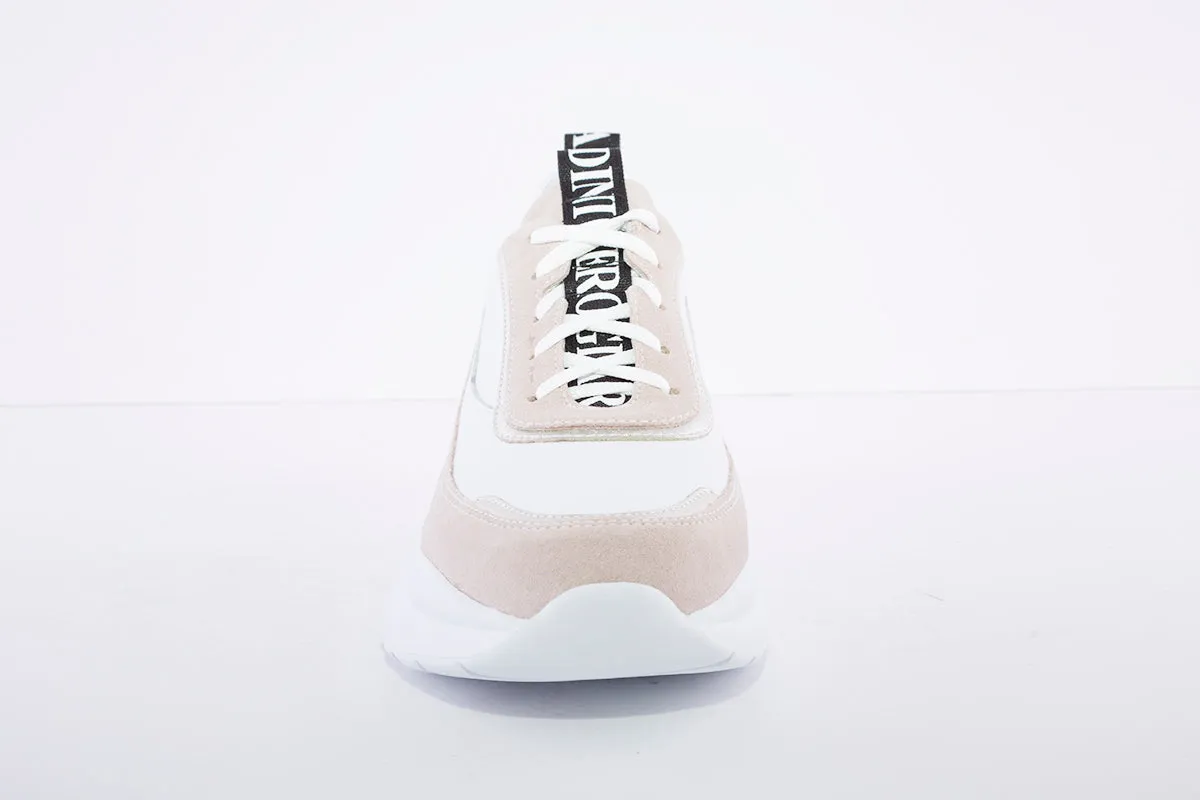 NeroGiardini - Leather & Suede Sneakers - White/Beige