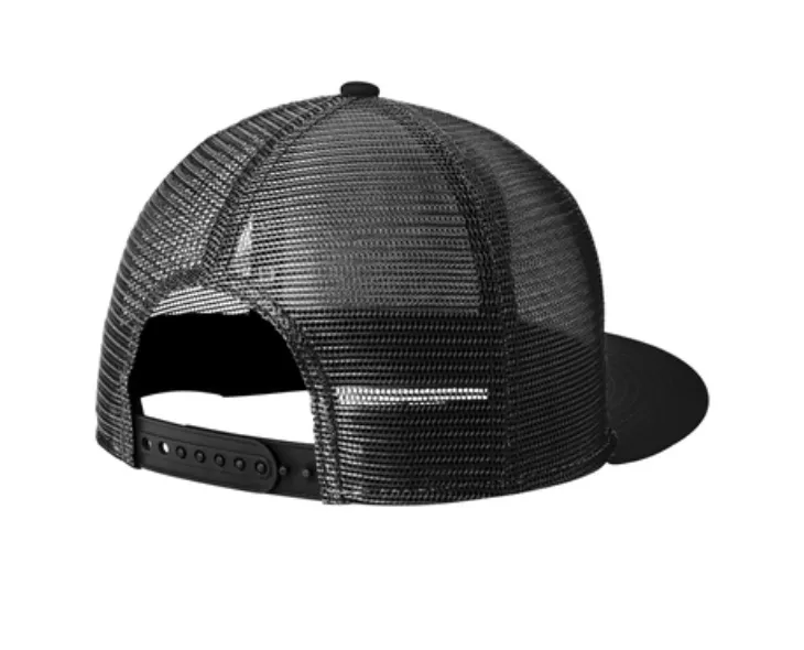 New Era Standard Fit Snapback Trucker Cap - Leather Patch