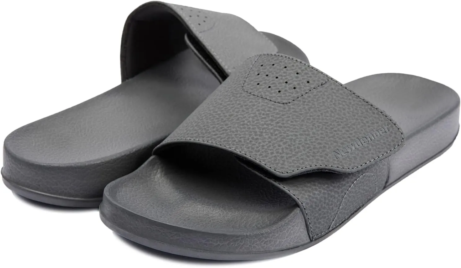 NewDenBer Men's Comfort Slide Sandals Lightweight EVA Rubber Slip on Sandals