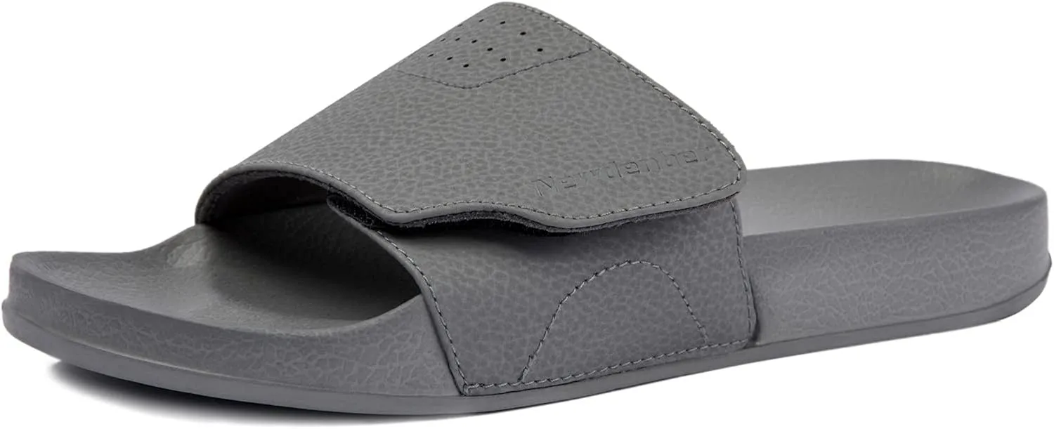 NewDenBer Men's Comfort Slide Sandals Lightweight EVA Rubber Slip on Sandals