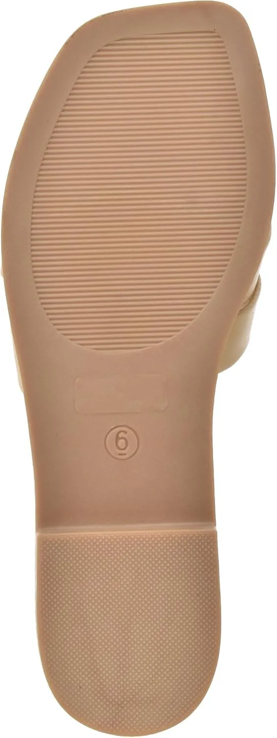 Nicole Miller Rally Women's Sandals - Stylish & Lightweight Open Toe Sandals - Durable & Non-Slip Summer Beach Sandals - Super Soft Memory Foam Insole Slides - Cute Flat Slide Sandals for Women