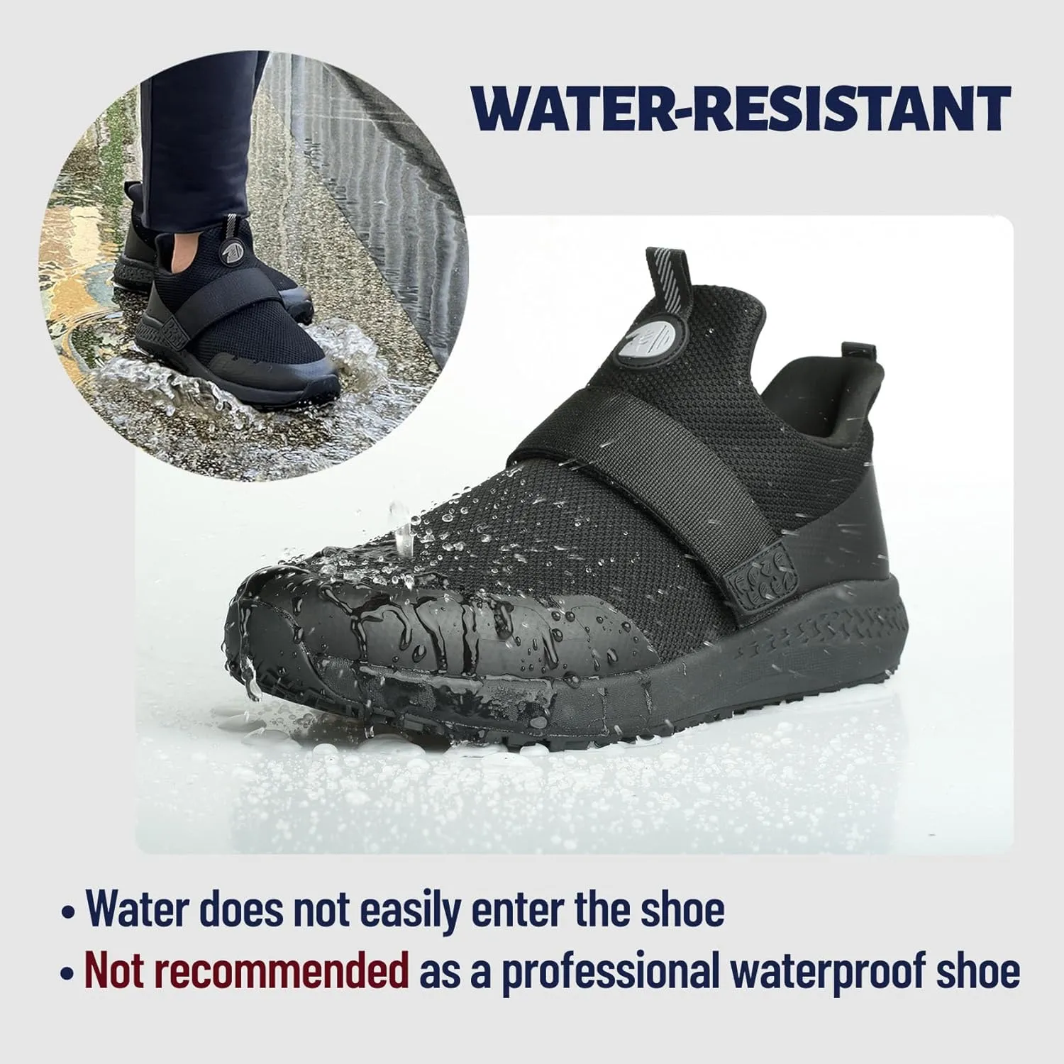Non Slip Shoes for Men, Food Service Slip Resistant Work Shoes in Restaurant Kitchen Hospital, Breathable Lightweight Sneakers - Zapatos Antideslizantes para Hombres Medium or Wide Size 6-13