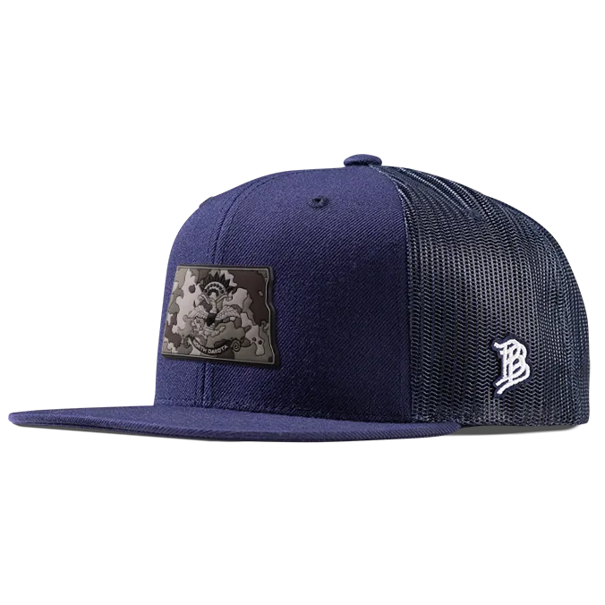 North Dakota Camo Flat Trucker