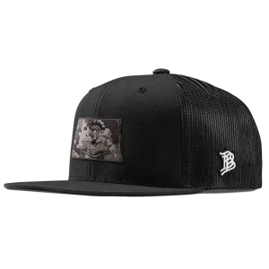 North Dakota Camo Flat Trucker