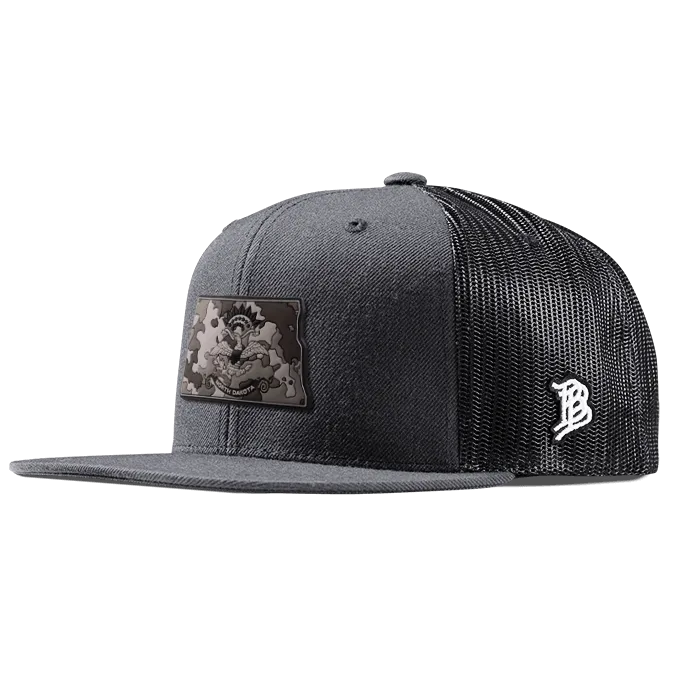 North Dakota Camo Flat Trucker