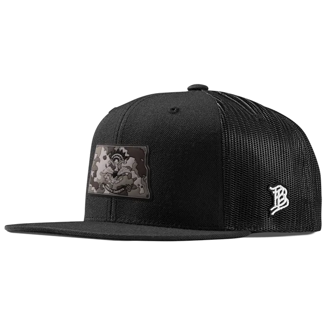 North Dakota Camo Flat Trucker