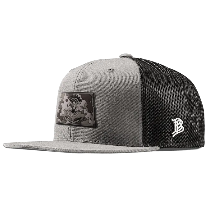 North Dakota Camo Flat Trucker