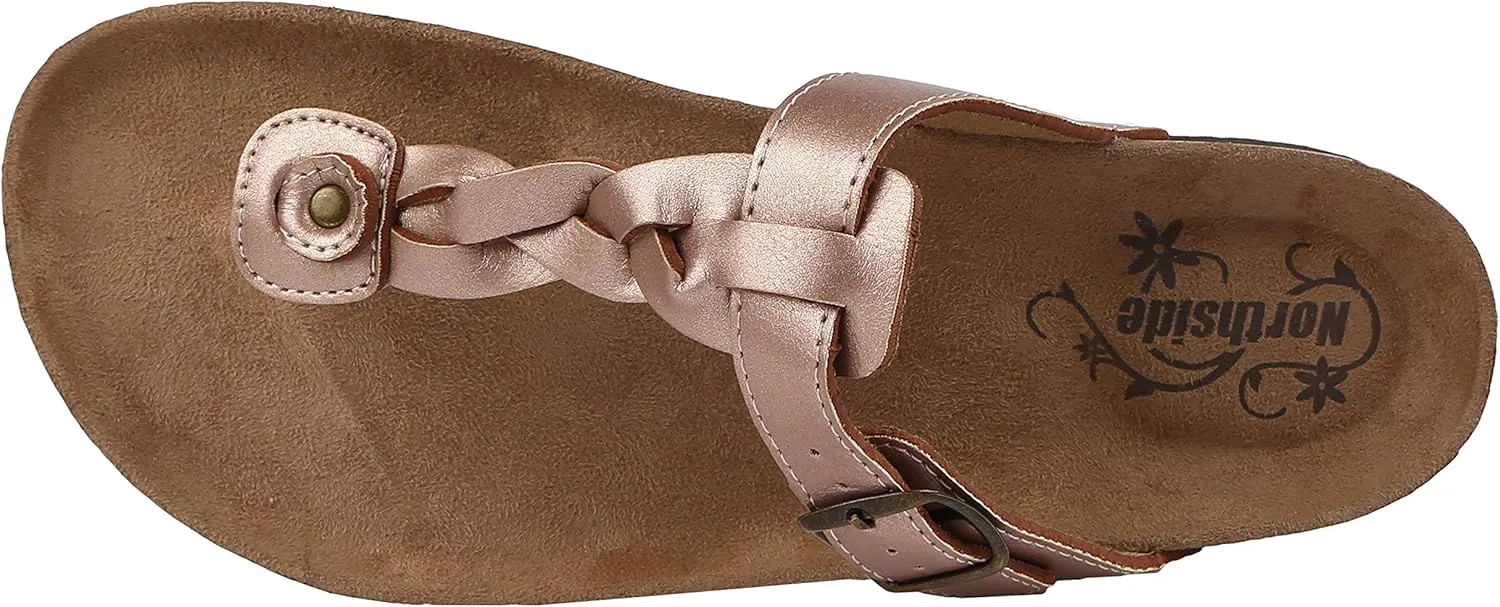 Northside Women's Dina Open Toe Cork Sandal Slide