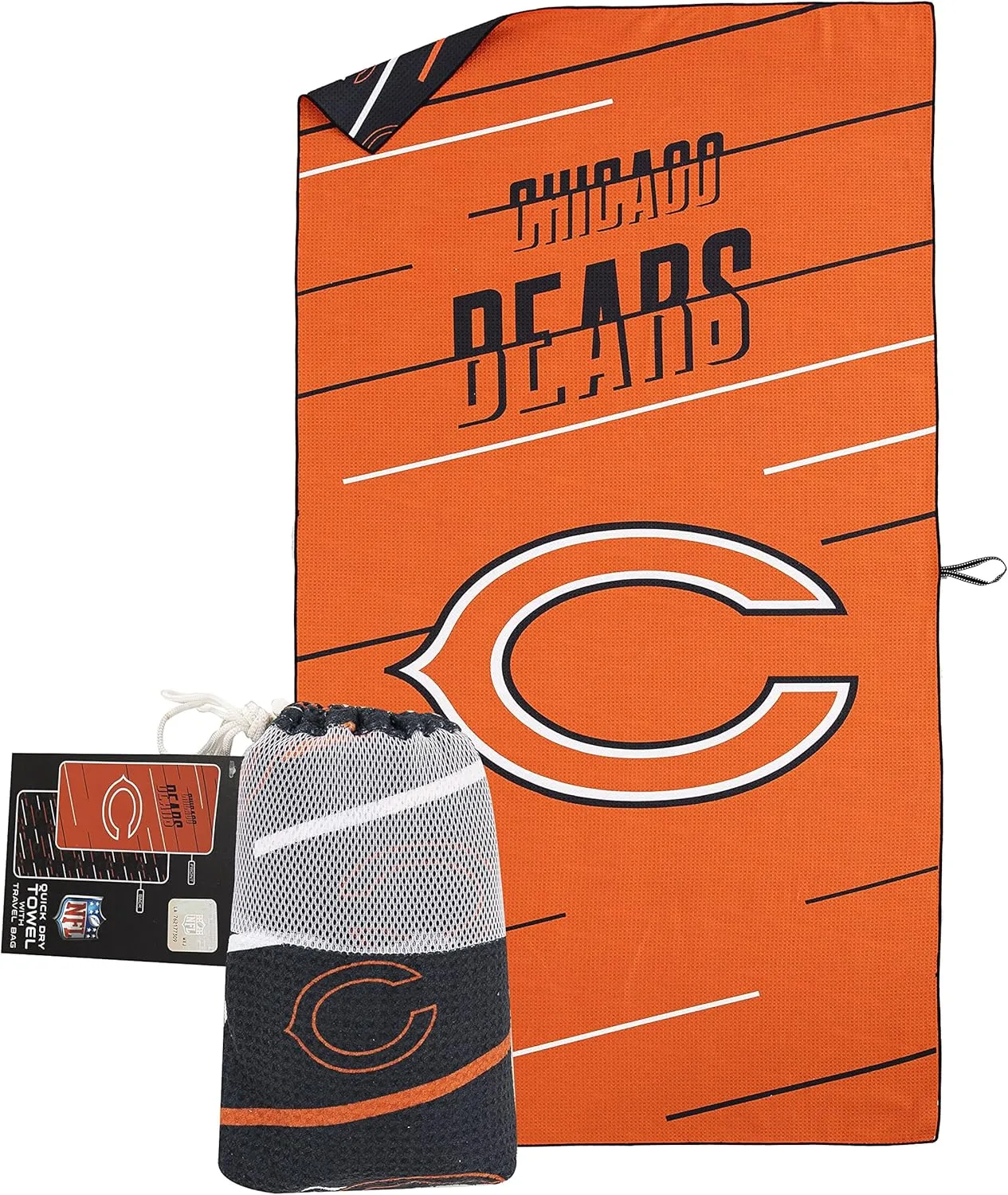 NORTHWEST NFL Unisex-Adult Beach Towel & Mesh Bag Set