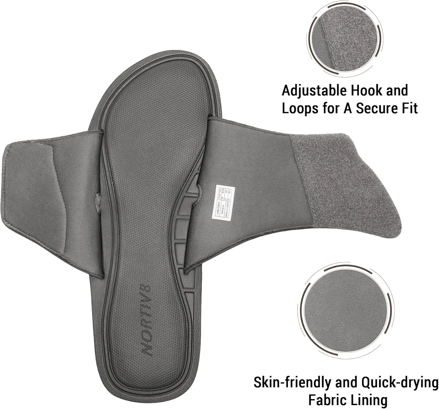 NORTIV 8 Men's Slide Sandals Comfort Lightweight Beach Shoes