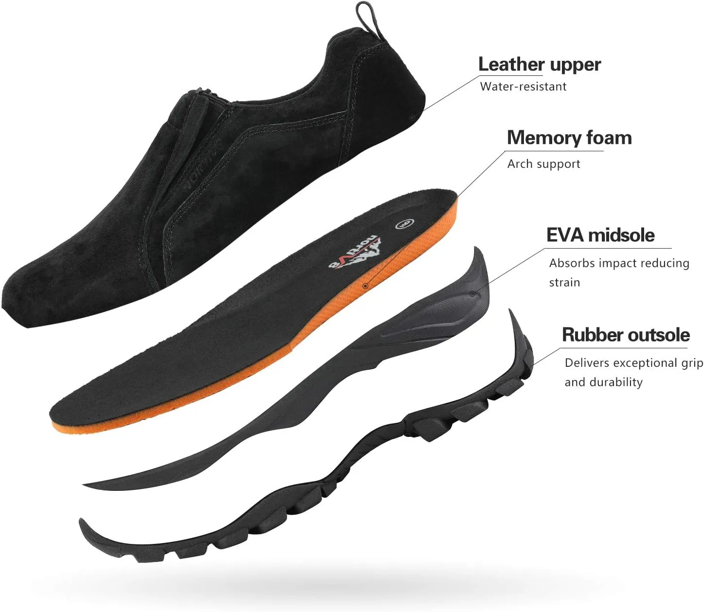 NORTIV 8 Men's Slip On Loafer Walking Shoes