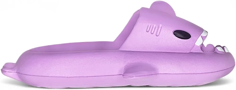 NORTY Boys Girls Unisex Toddler to Big Kid Lightweight Novelty Shark Slide Slipper