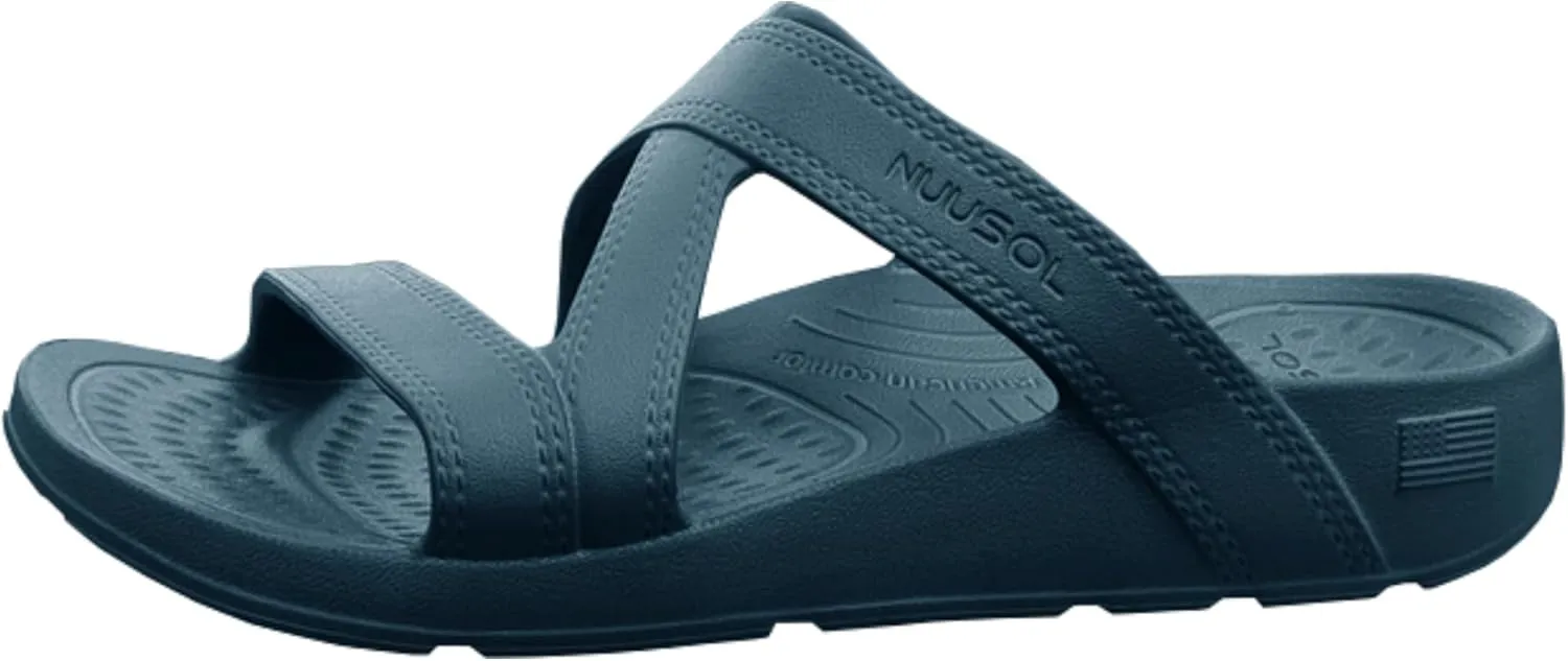 NUUSOL Women Hailey Slide, Lightweight EVASOL Foam Footwear