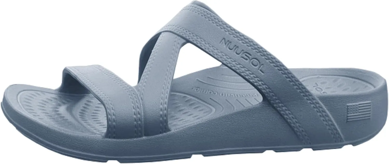 NUUSOL Women Hailey Slide, Lightweight EVASOL Foam Footwear
