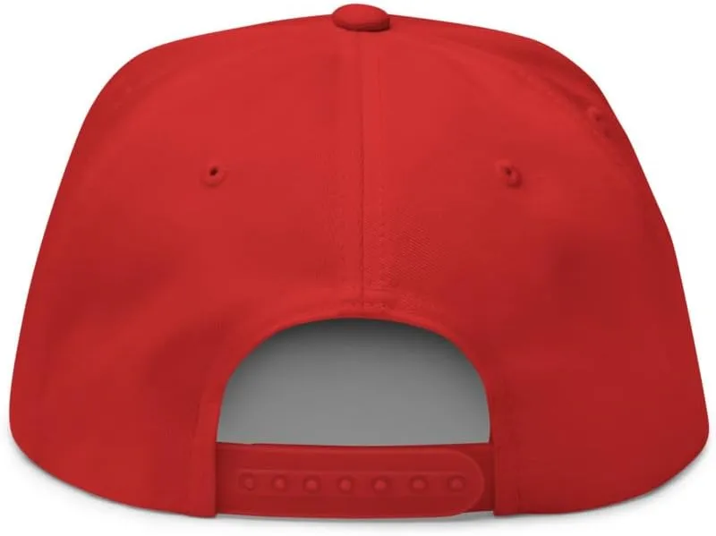 Ocean Wave Embroidered Snapback Hat Outdoor for Men & Women Adjustable Flat Bill Cap Mesh Beach Surfing Hat