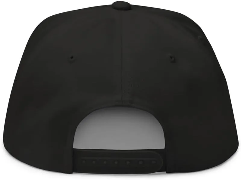 Ocean Wave Embroidered Snapback Hat Outdoor for Men & Women Adjustable Flat Bill Cap Mesh Beach Surfing Hat