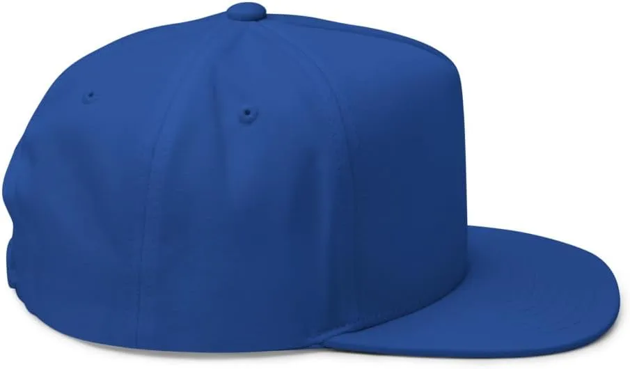 Ocean Wave Embroidered Snapback Hat Outdoor for Men & Women Adjustable Flat Bill Cap Mesh Beach Surfing Hat