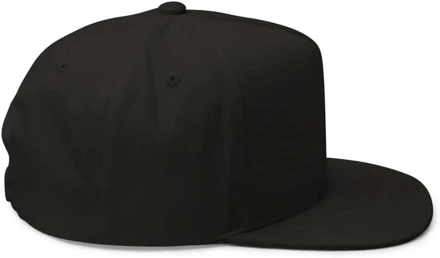 Ocean Wave Embroidered Snapback Hat Outdoor for Men & Women Adjustable Flat Bill Cap Mesh Beach Surfing Hat